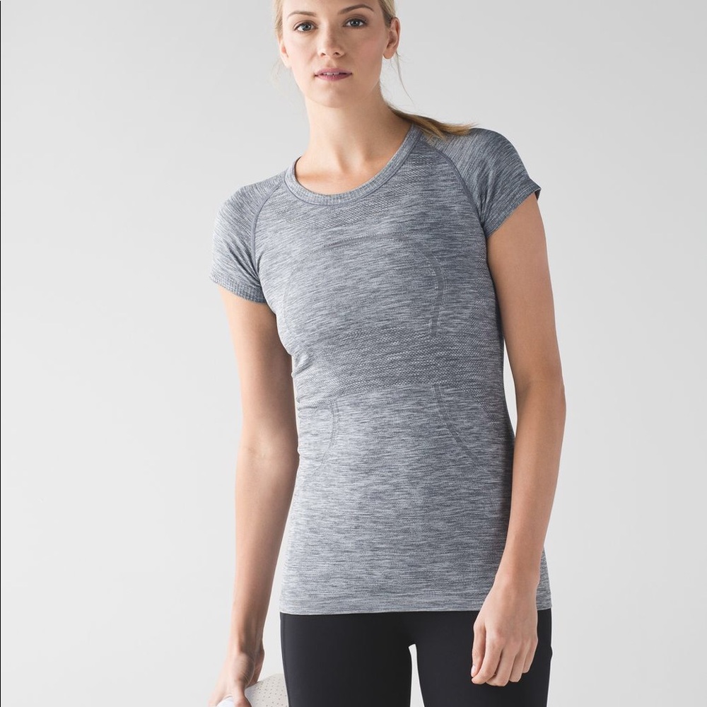 LULULEMON grey swiftly tech shirt